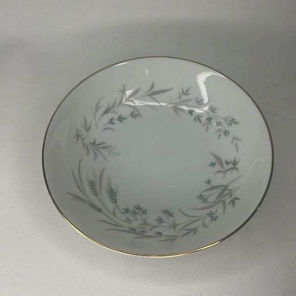 Wentworth Fine China Japan 8 Oz Side Gold Trim Pink Blue Floral 5 1/2 In Round - Picture 2 of 6